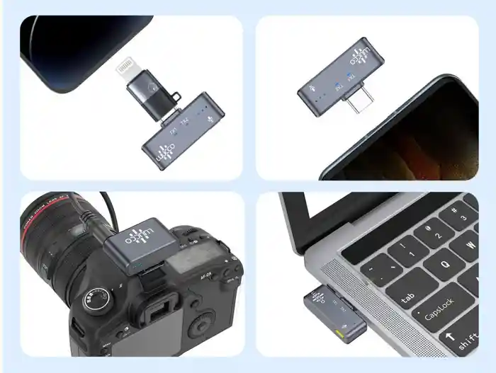 LUUCCO AirWave Pro – Wireless Lavalier Microphone Combo